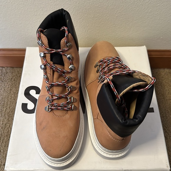 Schutz Lace-up Boots SZ 7.5 - Picture 3 of 7